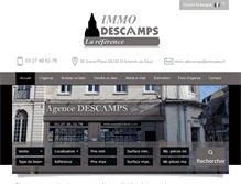 Tablet Screenshot of immodescamps.com